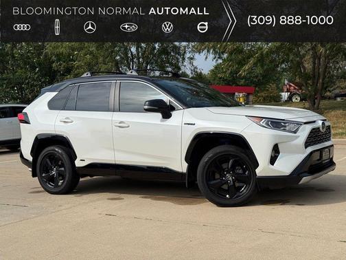 Blizzard Pearl 2019 Toyota RAV4 Hybrid SE
