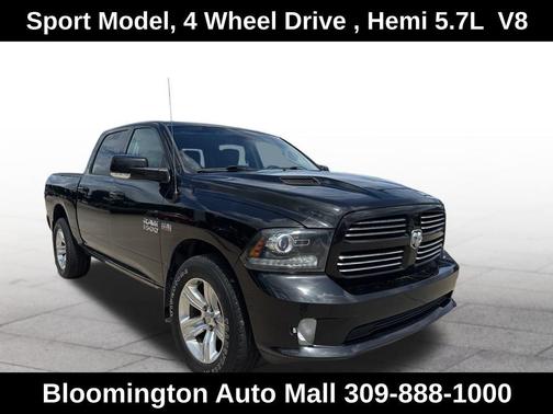 Brilliant Black Crystal Pearlcoat 2017 RAM 1500 Sport