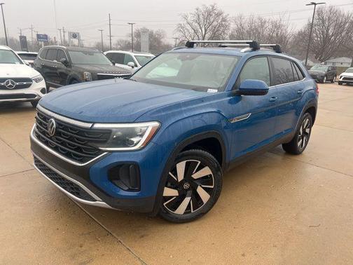 Blue 2025 Volkswagen Atlas Cross Sport 2.0T SE w/Technology 4MOTION