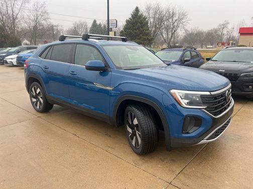 Blue 2025 Volkswagen Atlas Cross Sport 2.0T SE w/Technology 4MOTION