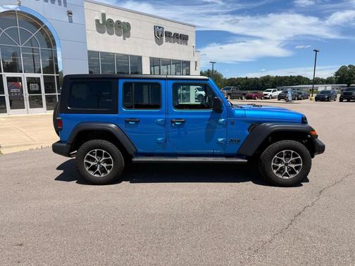 Blue 2025 Jeep Wrangler Sport S