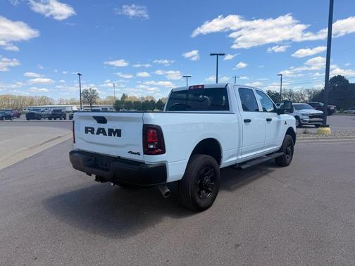 White 2025 RAM 3500 Tradesman Crew Cab 4x4 6'4' Box