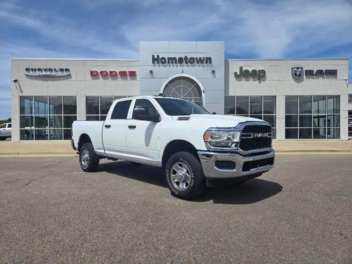 White 2023 RAM 2500 Tradesman Crew Cab 4x4 6'4' Box