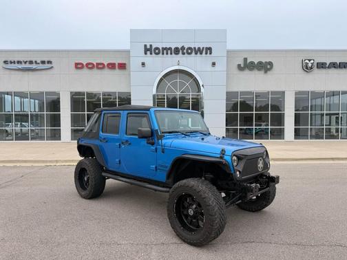 Blue 2015 Jeep Wrangler Unlimited Sport