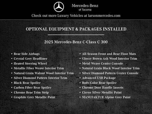 2025 Mercedes-Benz C-Class C 300 4MATIC
