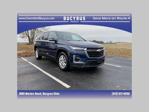 Northsky Blue Metallic 2022 Chevrolet Traverse LS