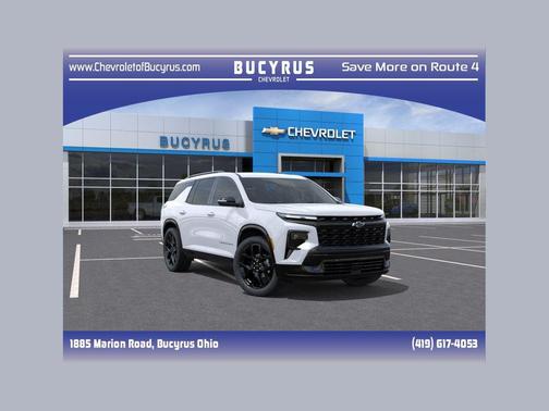 Polar White Tricoat 2026 Chevrolet Traverse RS