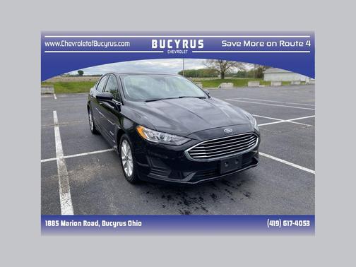Agate Black 2019 Ford Fusion Hybrid SE