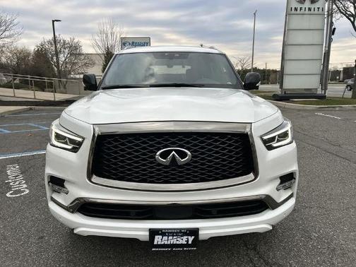 Aspen White 2024 INFINITI QX80 SENSORY