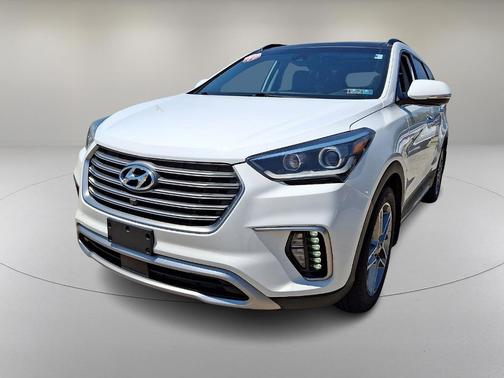 Monaco White 2017 Hyundai SANTA FE Limited Ultimate