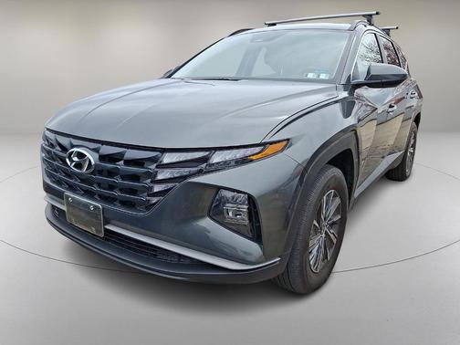 Amazon Gray 2024 Hyundai TUCSON Hybrid Blue