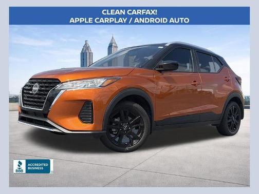 Monarch Orange / Super Black 2024 Nissan Kicks SV