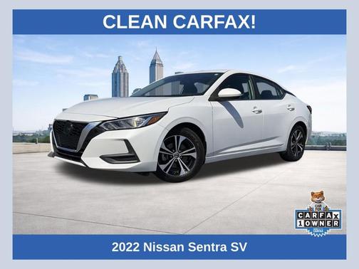 Aspen White 2022 Nissan Sentra SV