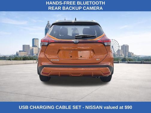 Monarch Orange / Super Black 2024 Nissan Kicks SV