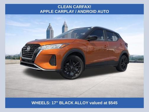 Monarch Orange / Super Black 2024 Nissan Kicks SV