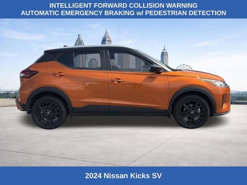 Monarch Orange / Super Black 2024 Nissan Kicks SV