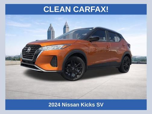 Monarch Orange / Super Black 2024 Nissan Kicks SV