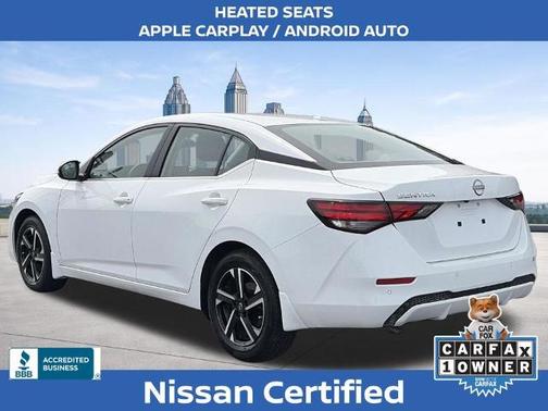 Cloud White 2025 Nissan Sentra SV