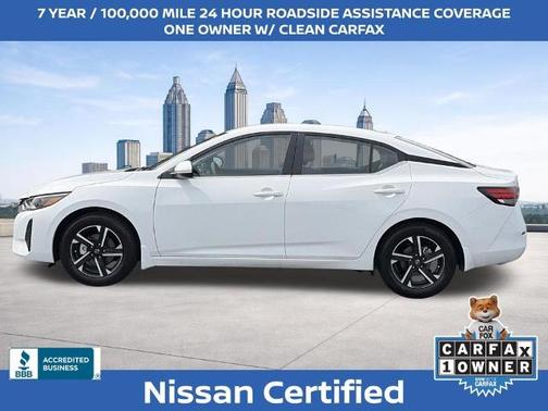 Cloud White 2025 Nissan Sentra SV