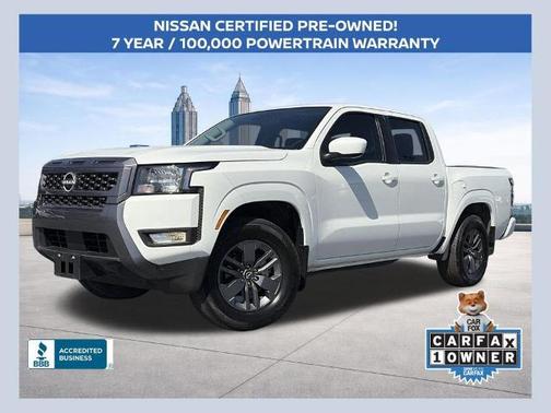 Glacier White 2025 Nissan Frontier SV