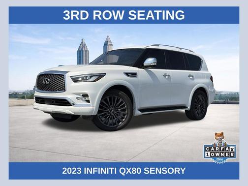 Moonstone White 2023 INFINITI QX80 SENSORY
