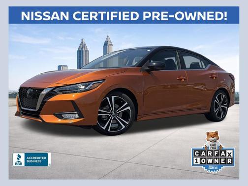 Orange 2023 Nissan Sentra SR