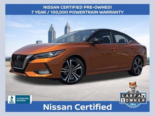 Orange 2023 Nissan Sentra SR