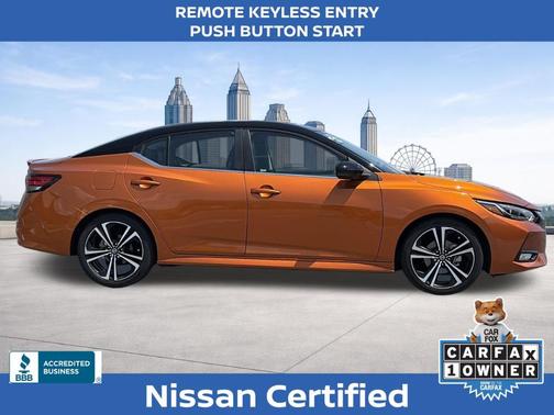 Orange 2023 Nissan Sentra SR