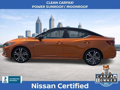 Orange 2023 Nissan Sentra SR
