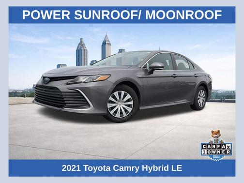 Predawn Gray Mica 2021 Toyota Camry Hybrid LE