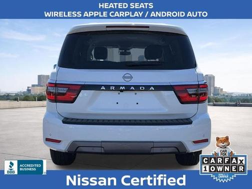 Aspen White Tricoat 2024 Nissan Armada SV