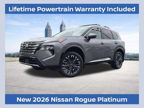 Gun Metallic 2026 Nissan Rogue Platinum