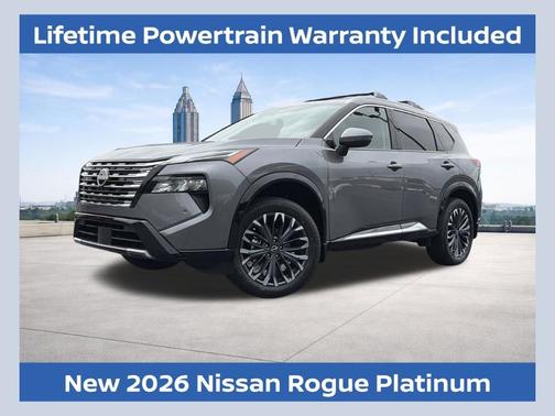 Gun Metallic 2026 Nissan Rogue Platinum