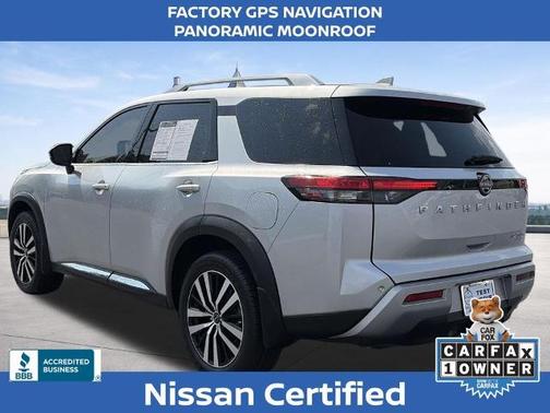 Brilliant Silver Metallic 2023 Nissan Pathfinder Platinum