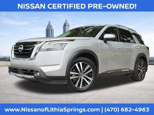 Brilliant Silver Metallic 2023 Nissan Pathfinder Platinum