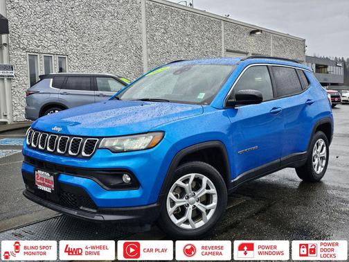 Hydro Blue Pearlcoat 2024 Jeep Compass Latitude