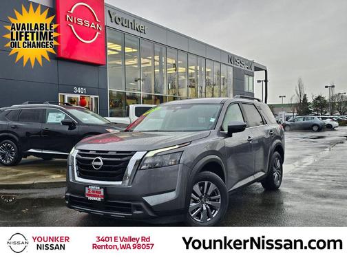 Gun Metallic 2025 Nissan Pathfinder SV 4WD