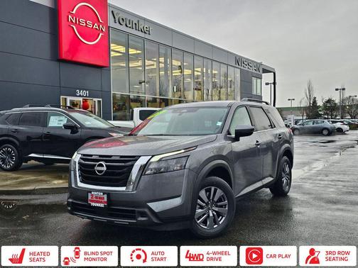 Gun Metallic 2025 Nissan Pathfinder SV 4WD