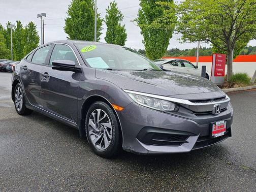 Modern Steel Metallic 2018 Honda Civic EX