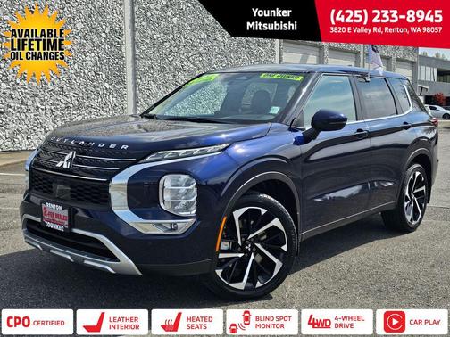 Cosmic Blue Metallic 2024 Mitsubishi Outlander SE 2.5 S-AWC