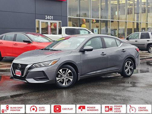Gun Metallic 2020 Nissan Sentra SV