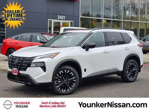 Everest White Pearl Tricoat 2026 Nissan Rogue Dark Armor