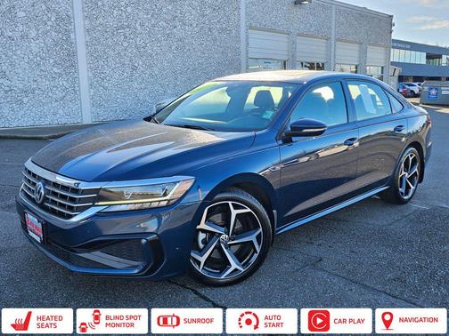 Dark Blue 2021 Volkswagen Passat 2.0T R-Line