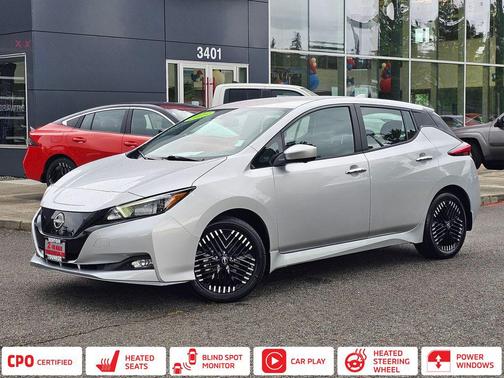 Brilliant Silver Metallic 2023 Nissan Leaf SV PLUS 60 kWh