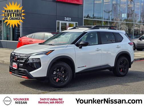 Everest White Pearl Tricoat 2026 Nissan Rogue Rock Creek