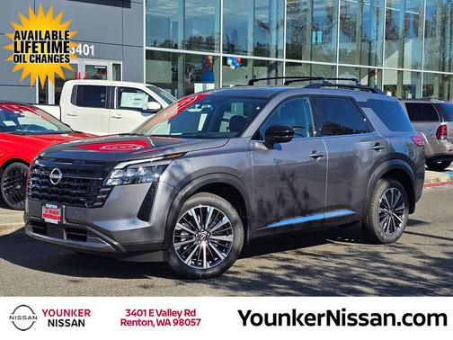 Gun Metallic 2026 Nissan Pathfinder Platinum