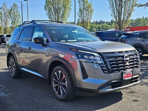 Gun Metallic 2026 Nissan Pathfinder Platinum