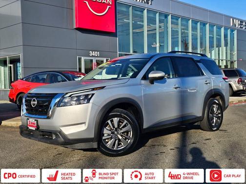 Brilliant Silver Metallic 2024 Nissan Pathfinder SV 4WD