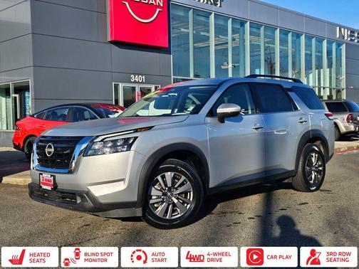 Brilliant Silver Metallic 2024 Nissan Pathfinder SV 4WD
