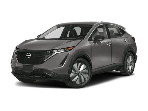 Boulder Gray Pearl/Black Diamond Pearl 2023 Nissan ARIYA EVOLVE+